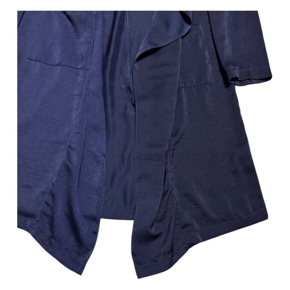 LEITH Long Business Casual Luxury Designer Long Blazer Duster Blouse Womens XS - Picture 5 of 6